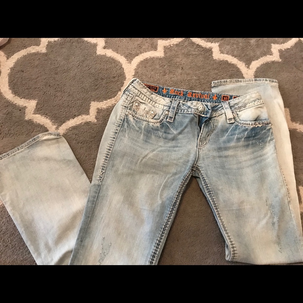 Rock Revival stone wash jeans